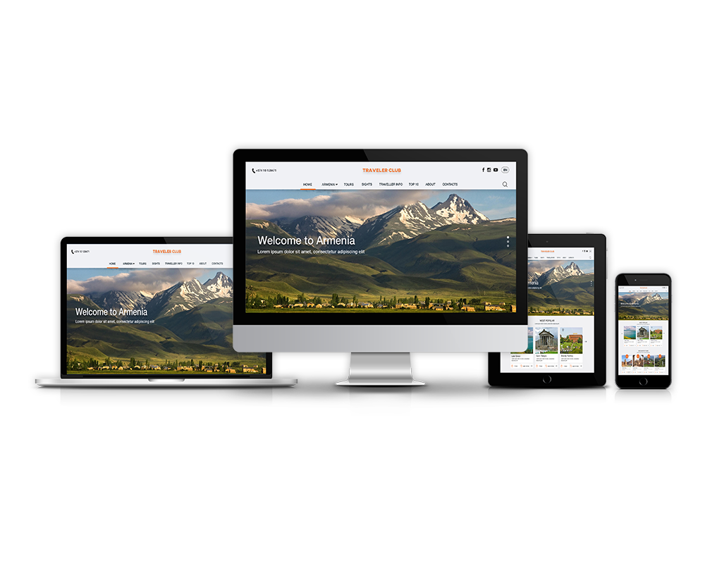 Traveller club mockup